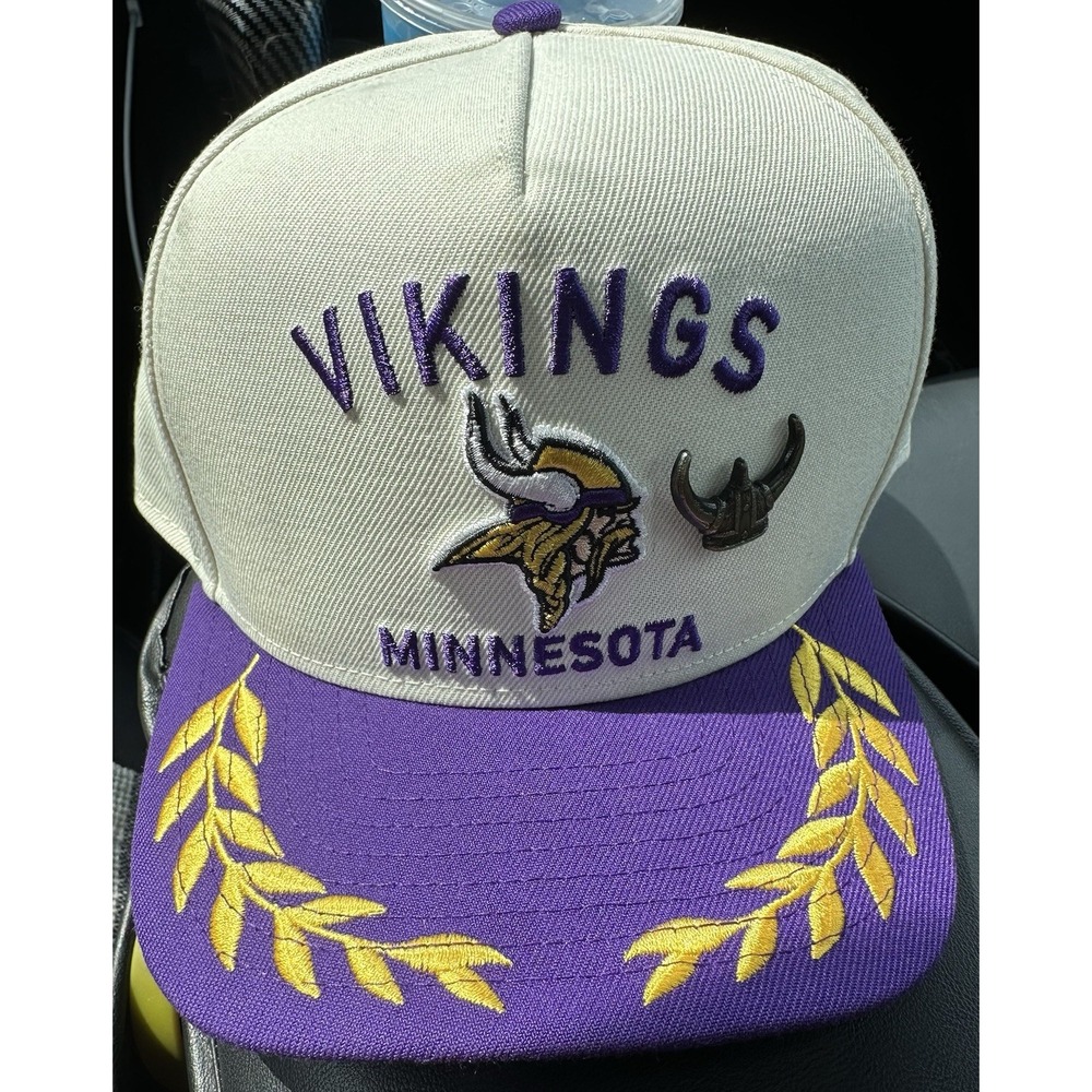 New Era Minnesota Vikings 59Fifty Fitted Hat 7 5-8 Special Pin Edition $50